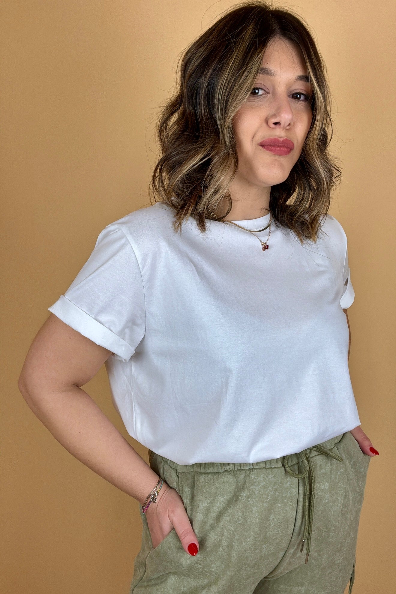 T-shirt Basic taglio over