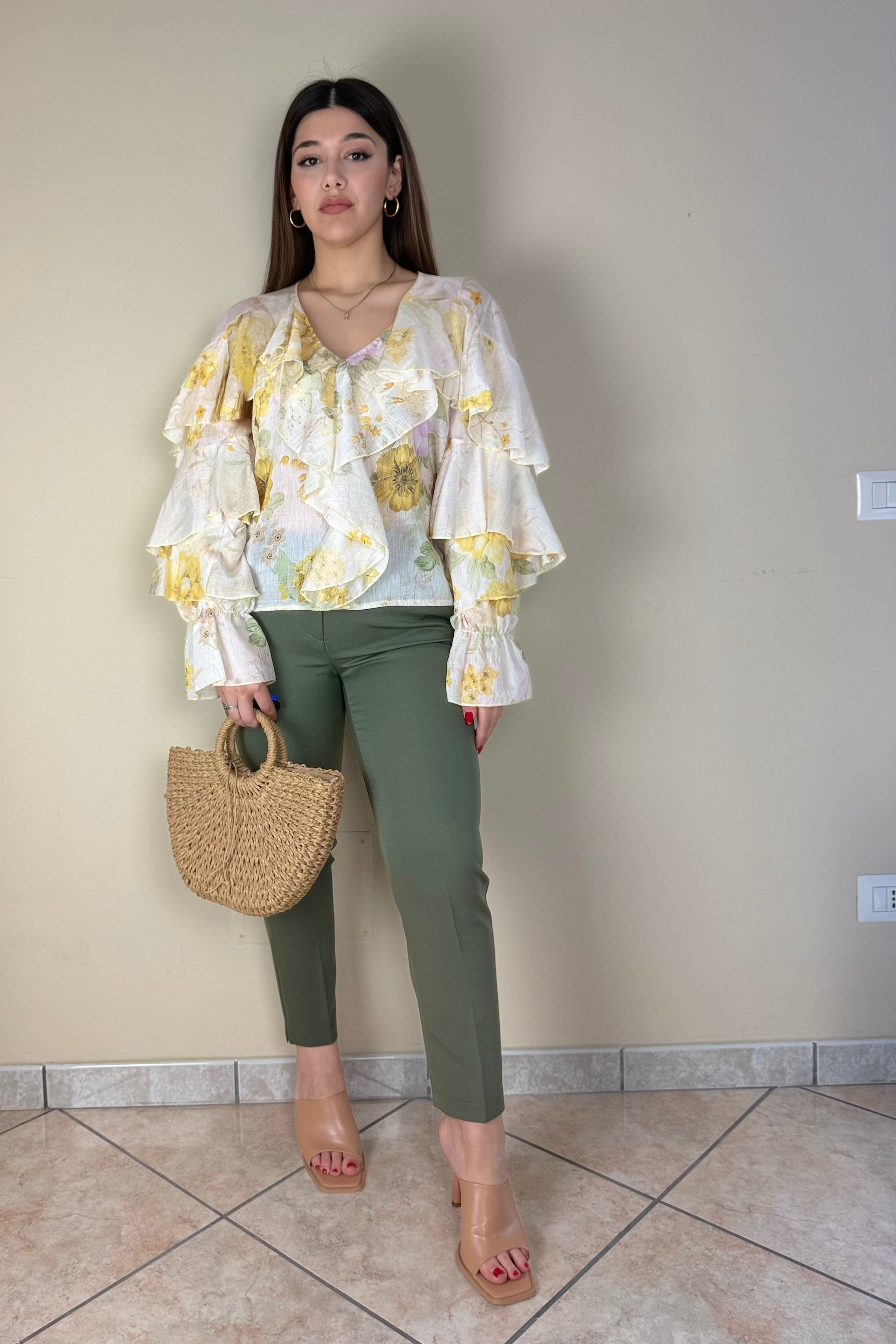 Pantalone Sigaretta, Bruna (Ax68)