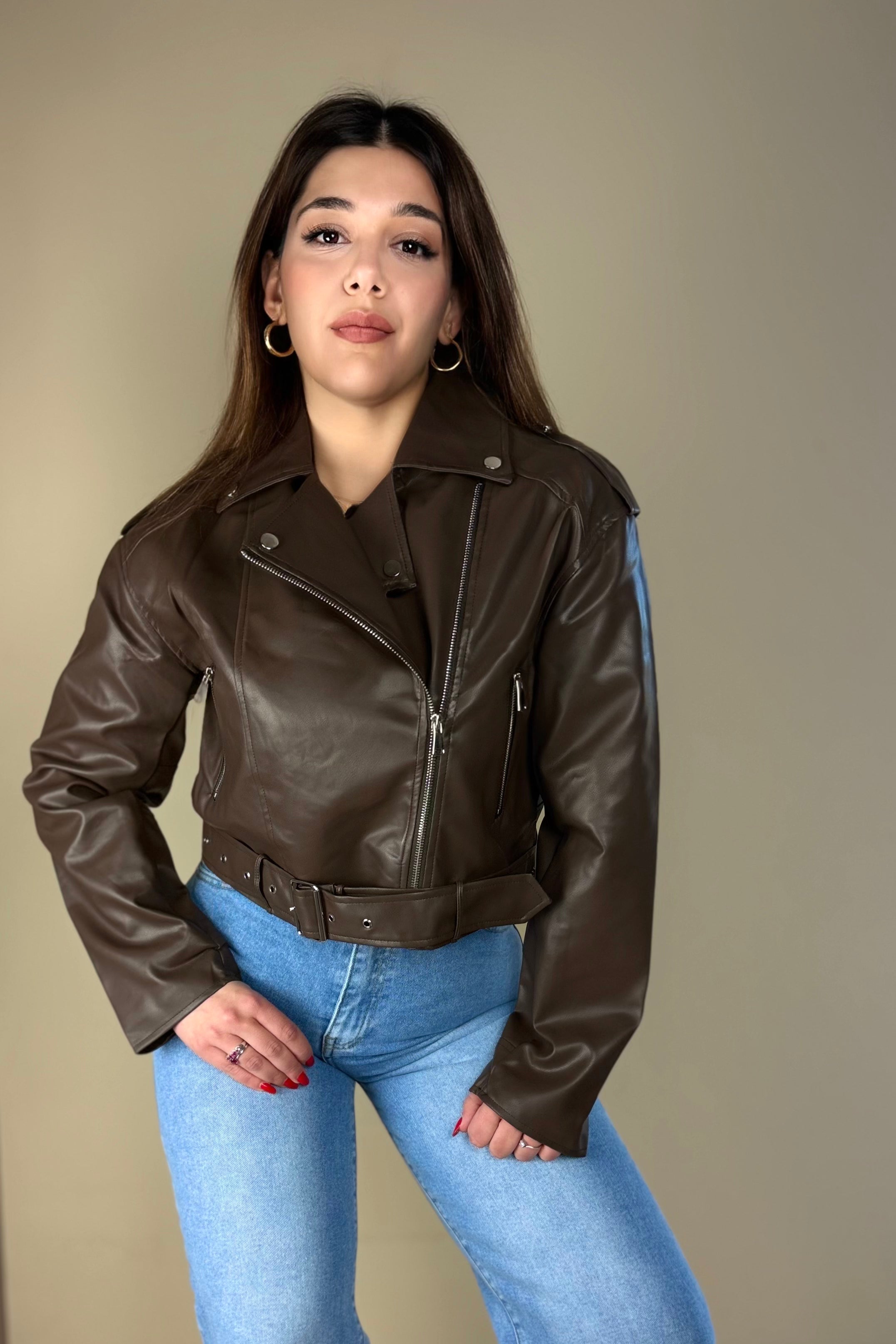 Giacca in simil pelle, Gina (535)