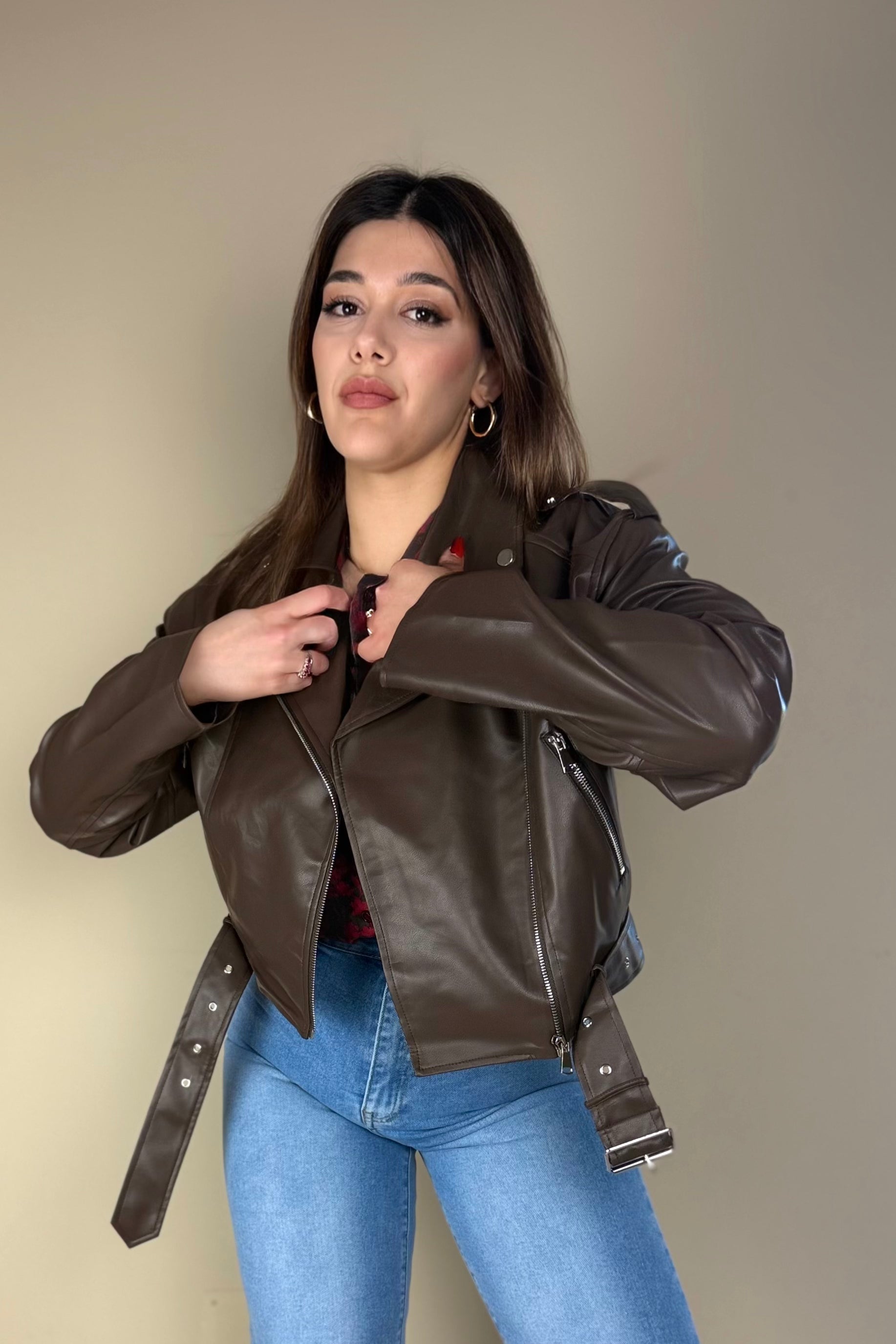 Giacca in simil pelle, Gina (535)