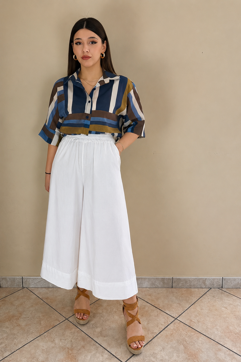Pantalone in cotone, Elena