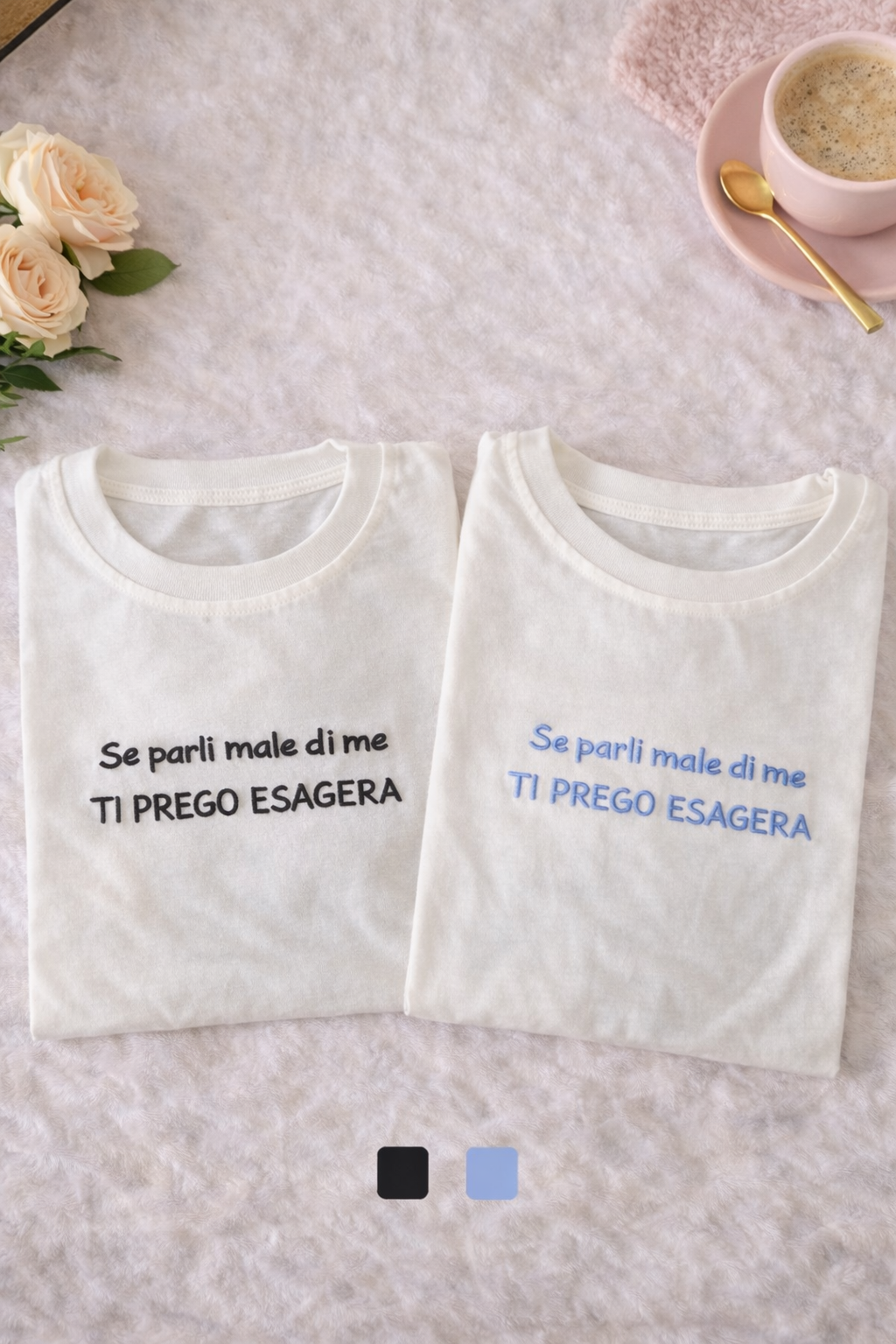 T-Shirt "Se parli male di me ti prego esagera"