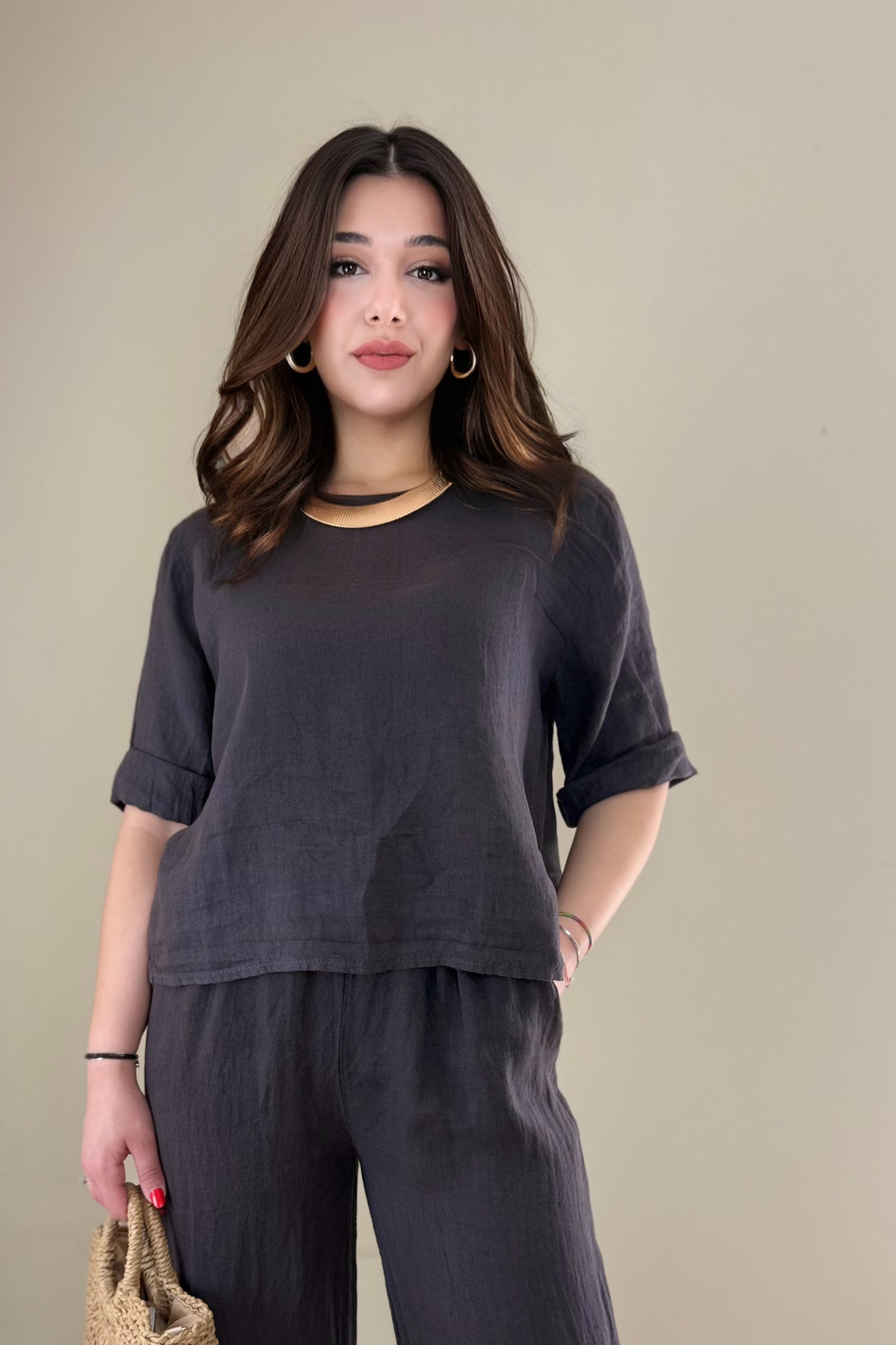 Camicia Angela, 100% Lino