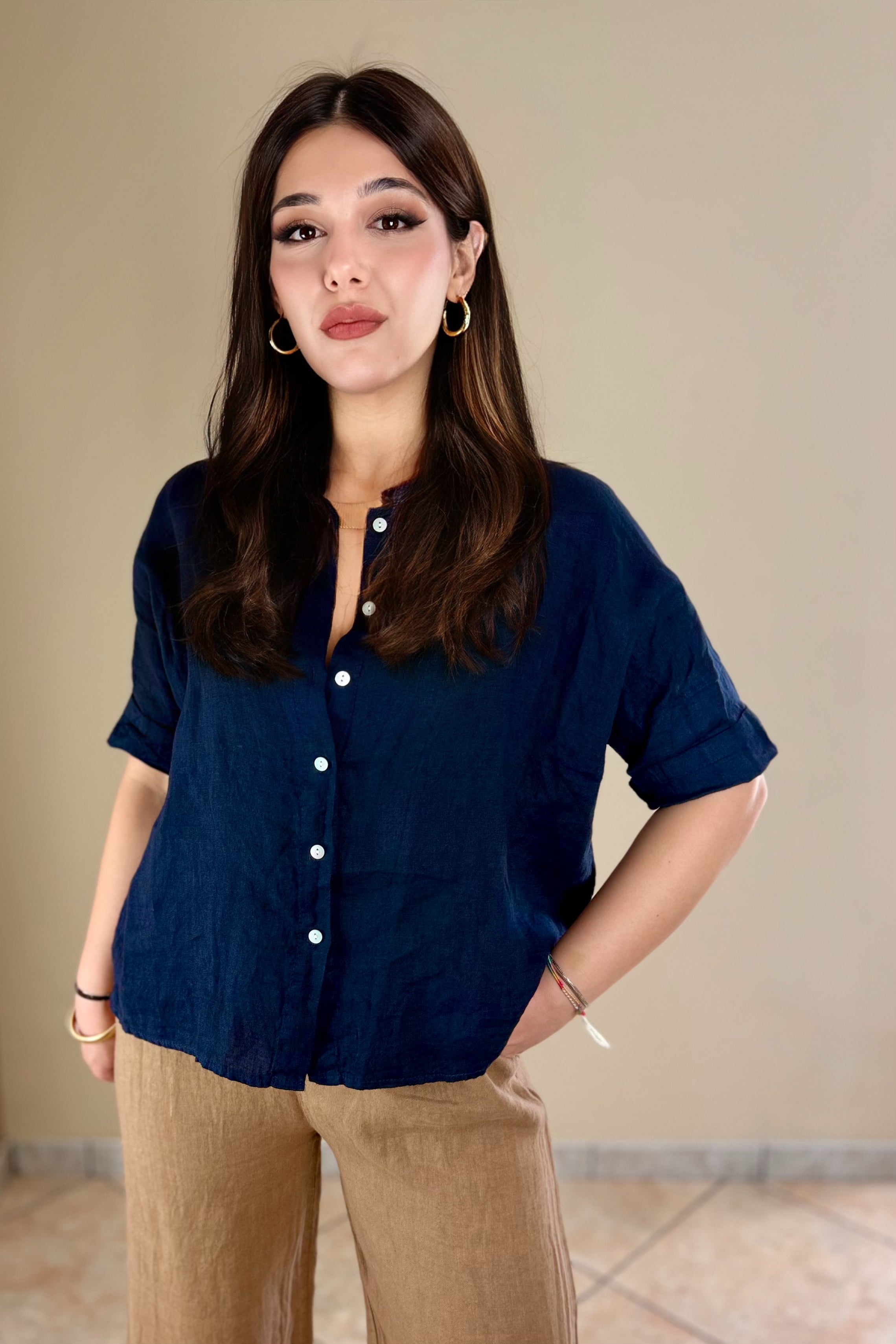 Camicia 100% Lino, Alessia (29T109